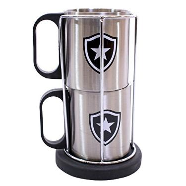 Imagem de Jogo de 2 Canecas Térmicas, Botafogo, Cinza