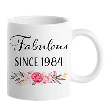 Imagem de 1984 Presentes de aniversário de 42 anos para mulheres e homens, caneca de café para presente de aniversário de 42 anos, ideias engraçadas de presentes de aniversário de 42 anos - Canecas de café