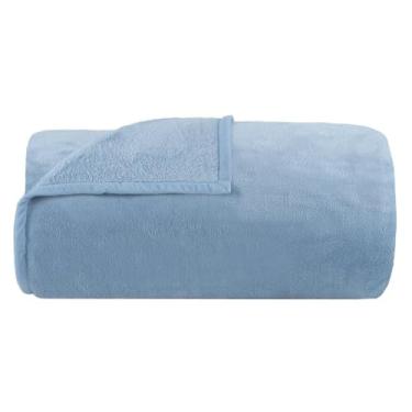 Imagem de Cobertor Queen Buddemeyer Aspen ll 100% Poliéster Azul