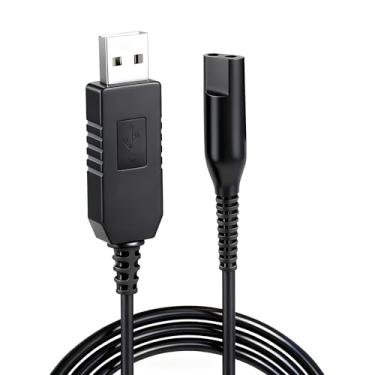 Imagem de Cabo de carregamento de substituição de 12 V para barbeador Braun S3 S6 S7 S8 S5 S9 S1, substituição de cabo para barbeador elétrico Braun série 1 3 5 6 7 8 9 340 3040s 390cc 720 790cc