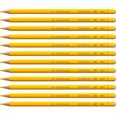 Imagem de Stabilo Lápis de cor para quase todas as superfícies, caixa dobrável com 12 amarelos