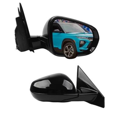 Imagem de Dasbecan Espelho retrovisor lateral compatível com Chevy/Chevrolet Trailblazer 2021-2024 Espelho retrovisor de porta de vidro elétrico dobrável manual do passageiro direito GM1320653 42776824-PFM (5