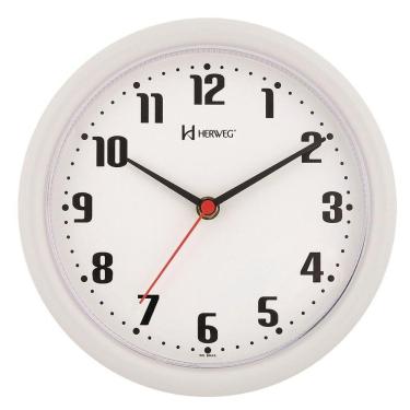 Imagem de Relógio De Parede 22 Cm Herweg 6102 Diversas Cores Branco