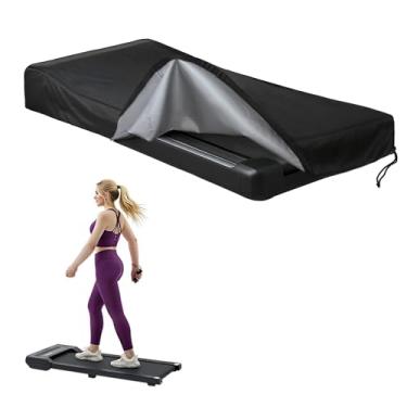 Imagem de Capa de esteira sob a mesa, capa de tapete de caminhada 420D com cordão ajustável, serve para esteira portátil dobrável de 122 a 127 cm - 127 cm P x 53 cm L x 15 cm A