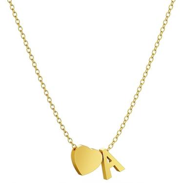 Imagem de Colar feminino com pingente delicado para mulheres, colar de ouro palted 18K, design simples, Large, Metal banhado a ouro 18k, Sem Pedra Preciosa