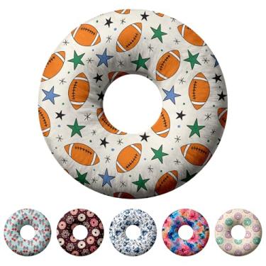 Imagem de Travesseiro de piercing de orelha para dormir de lado, travesseiros com furos para dor de ouvido, travesseiro de donut para adultos, CNH, alívio de dor de ouvido, almofada de pressão e orifício no
