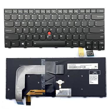 Imagem de Novo teclado de laptop com layout dos EUA com substituição retroiluminada para Lenovo ThinkPad T460s T470s (não serve para T460 T460p T470 T470p) 00PA452 00PA534 01YT142 01EN682 01EN723