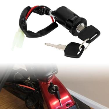 Imagem de Ignição de chave para Ebike – PSLER Lock 2 fios Ignição de chave Ebike compatível com bicicleta elétrica e scooter