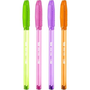 Imagem de Caneta Esferográfica, Summit, Tris, Slide Trio Fashion, 1,0 mm, Caixa com 24