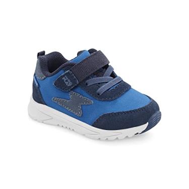 Imagem de Stride Rite Tênis atlético unissex infantil M2p Zips Runner, Azul marino, 7.5 Wide Toddler