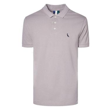 Imagem de Camisa Polo Reserva Piquet Basica Masculina Cinza Lua-Masculino