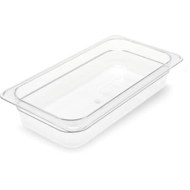 Imagem de Carlisle 3066007 StorPlus Panela de alimentos terceiro tamanho, policarbonato, 6,35 cm de profundidade, transparente