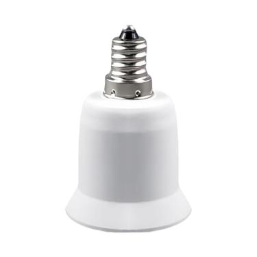 Imagem de Generic Adaptador de base para lâmpada LED leve e premium, fácil de instalar, E12 a E27