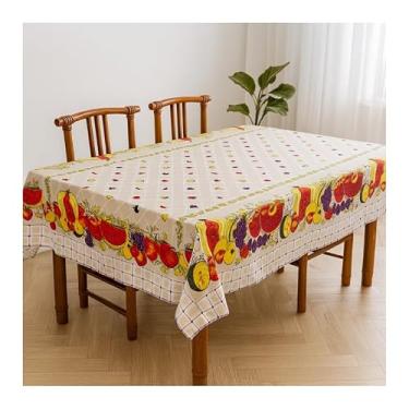 Imagem de Toalha de Mesa Retangular 6 Lugares 200 x 140cm Tecido Oxford Fácil de Limpar – Mesa Jantar Elegante (Modelo - 4)