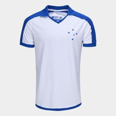 Imagem de Camisa Polo Cruzeiro 2025 Masculina, Branco, M