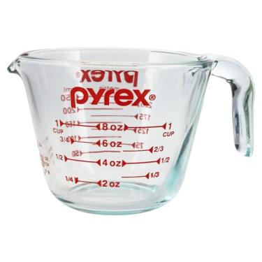 Imagem de Pyrex Prepware 1 copo medidor, transparente com medidas vermelhas (6001074)