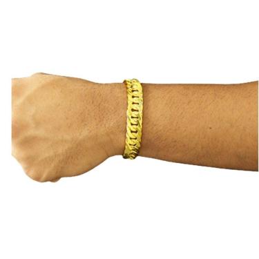 Imagem de Pulseira De Moeda Antiga Laminada Grumet 12 Milimetros