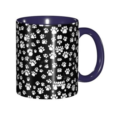 Imagem de Zeraoke Canecas de café criativas com estampa de cachorro, personalizadas, presente para família, tamanho de 325 ml, unissex