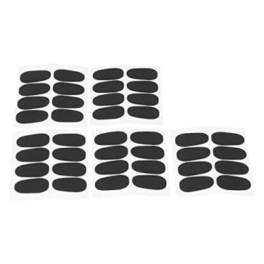Imagem de Bocal de silicone ecológico, acessório para clarinete de saxofone alto/tenor, fácil controle de boca, evita que os dentes deslizem, 40 adesivos em preto, material (0,3 mm)