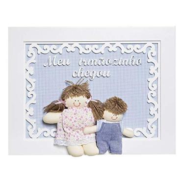 Imagem de Quadro Arabesco Com Irmãozinho Quarto Bebê