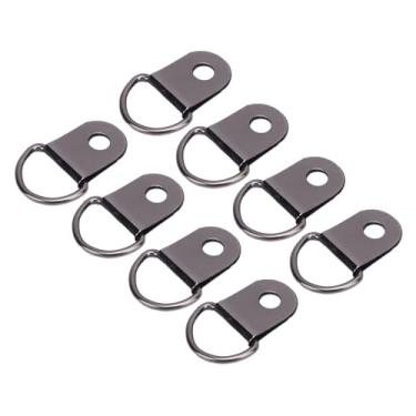 Imagem de KUIDAMOS Ganchos de Renda para Botas, Rebites de Ferro Duráveis, Conjunto de Fivela Artesanal para Artesanato Diy, 50 Conjuntos de Acessórios de Reparo de Sapatos para Projetos Artesanais (Prata Preto)