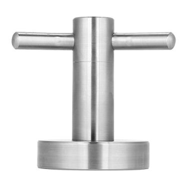 Imagem de Phefop Suporte de Cabide de Parede, Gancho de Toalha de Porta de Aço Inoxidável Prateado, Gancho Duplo Resistente para Casaco, para Banheiro, Sala de Estar, Cozinha e Escritório