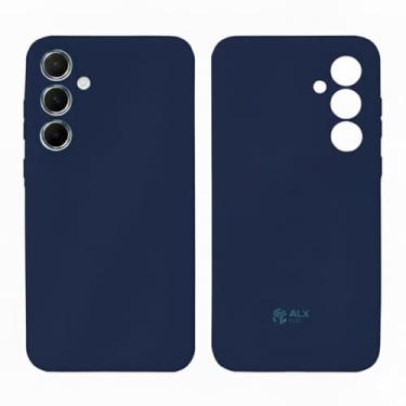 Imagem de Capa Capinha Compatível Galaxy A35 Silicone Aveludado Premium Antichoque (AZUL MARINHO)
