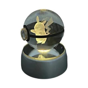 Imagem de Luz Noturna LED Para Crianças Pokémon Pikachu Gengar Eevee Mewtwo Laca