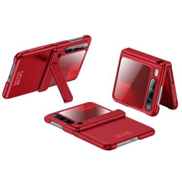 Imagem de FWYANZH Capa para Huawei Pura X, capa de proteção de dobradiça completa com função de suporte protetor de tela embutido PC rígido antiqueda, vermelho, Pura X
