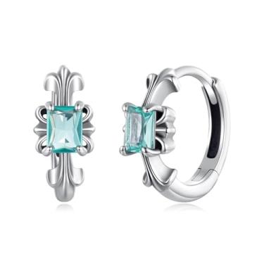 Imagem de GemKing Brincos de argola torcida SCE1854, Prata esterlina, Sem Pedra Preciosa