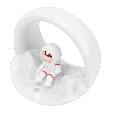 Imagem de Diydeg Luminária Noturna Recarregável Espacial, Lâmpada LED de 3 Cores com Controle por Toque e 3 Níveis de Brilho, para Quarto, Sala de Estar, Berçário, Decoração de Mesa Infantil