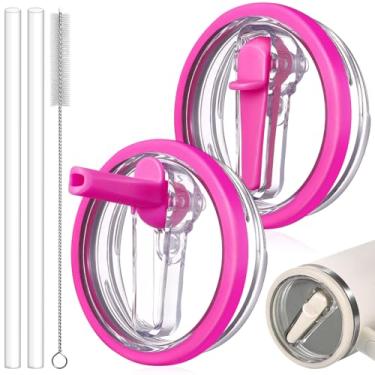 Imagem de ANTAND Tampa à prova de vazamento de 850 g para copo Stanley Quencher H2.0, tampa de canudo, de substituição, copo de 850 g, tampa sem derramamento, tampa superior para Stanley Protour Stanley Cup