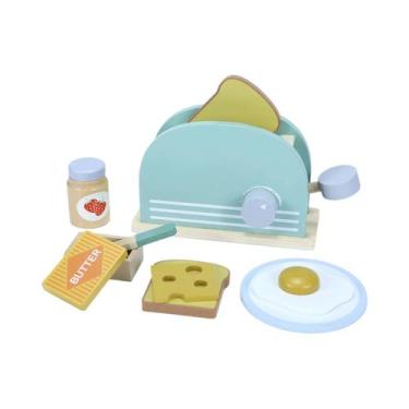 Imagem de Brinquedo De Cozinha De Madeira Para Crianças Com Máquina De Café, Liq