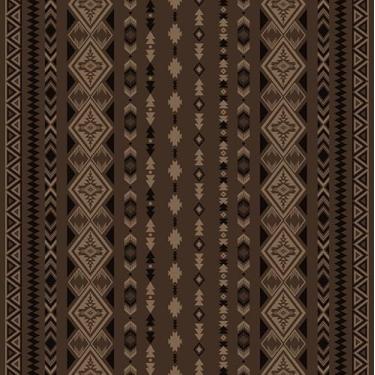 Imagem de Tyrot Jogo de cama com edredom asteca com 2 fronhas para todas as estações, tamanho Queen, marrom escuro