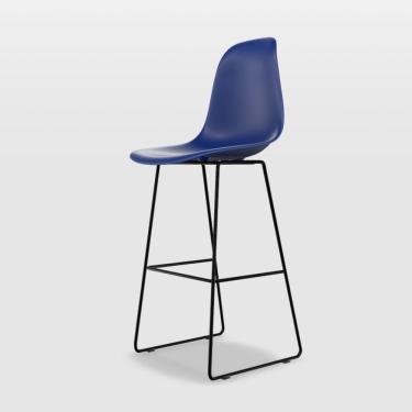 Imagem de Banqueta Eames Pp Quad Empório Tiffany Azul Bic