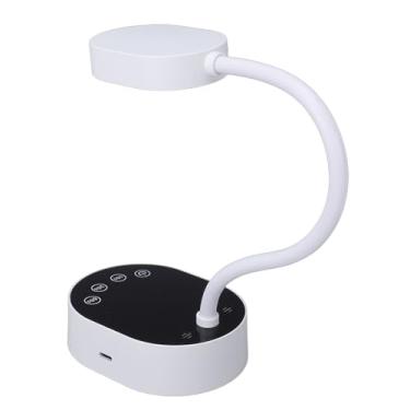 Imagem de Yinhing Lâmpada de Unha Pescoço de Ganso de 36 W, Fonte de Luz Recarregável de Secagem Rápida 12 LED de Banda Dupla 365 Nm 405 Nm, Com Pescoço Flexível Ajustável de 360 ​​e Modo de (Branco