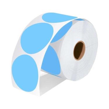 Imagem de Etiquetas Adesivas Térmicas Redondas De 2 Polegadas, Rolo Multiuso Com