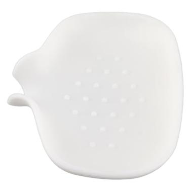 Imagem de Mingzhe Saboneteira de Silicone Com Bandeja de Drenagem, Protetor Sabão para Pia do Banheiro, Suporte para Escorredor Chuveiro (Branco leitoso)