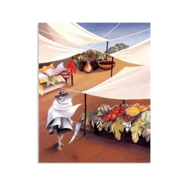 Imagem de Zeichn8u Remedios Varo Paintings The Pollution of the Water Remedios Varo Pôster de parede Surrealismo Arte em tela para sala de estar escritório decoração de parede presente pronto para pendurar 65 x