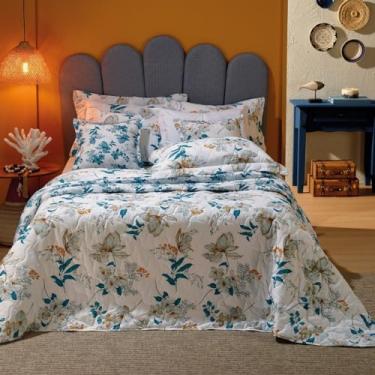 Imagem de Jogo de Cama Duplo 180 Fios Teka Florença Mediterrâneo 4 peças (Casal Queen)
