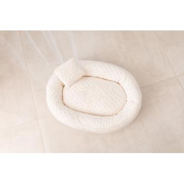 Imagem de Caminha Pet G 80x60cm  Luxo Dubai Bege  Malha Jacquard - SYS Home Deco