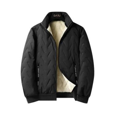 Imagem de Jaqueta De Algodão Com Capuz Para Homens, À Prova De Vento, Quente Par