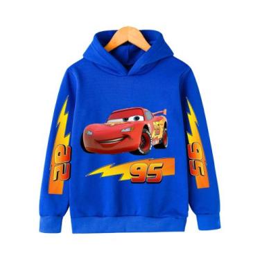 Imagem de Moletom Infantil Disney Cars Lightning McQueen, Conjunto Casual De Des
