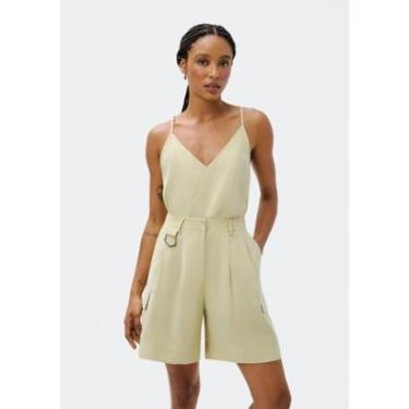 Imagem de Shorts Hering Cargo Em Alfaiataria Feminino-Feminino
