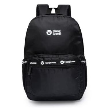 Imagem de Mochila Hang Loose Black White Feminina Moderna Reforçada 16 Litros-Feminino