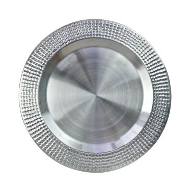 Imagem de Sousplat De Inox Com Detalhes Na Borda 32Cm