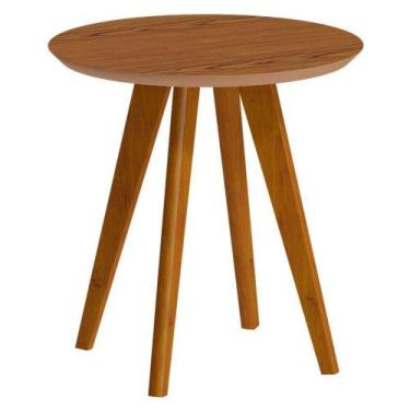 Imagem de Mesa Lateral Classic Redonda Freijó - Imcal - IMCAL MÓVEIS