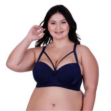 Imagem de Sutiã Plus Size com Tirinhas Bojão Detalhe em Renda Strappy - NAKA MOD
