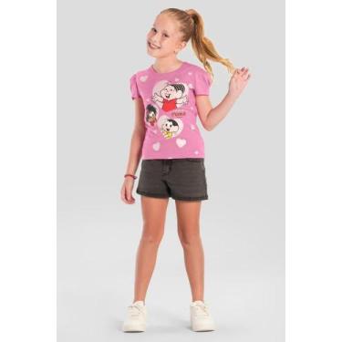 Imagem de Blusa infantil menina da Turma da Mônica Brandili, 8, Rosa