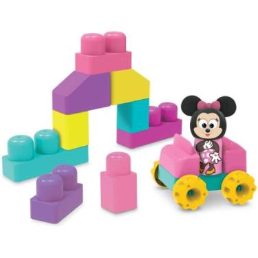 Imagem de Brinquedo para Montar Minnie Blocos Mágicos com 24 Peças Coloridas - D